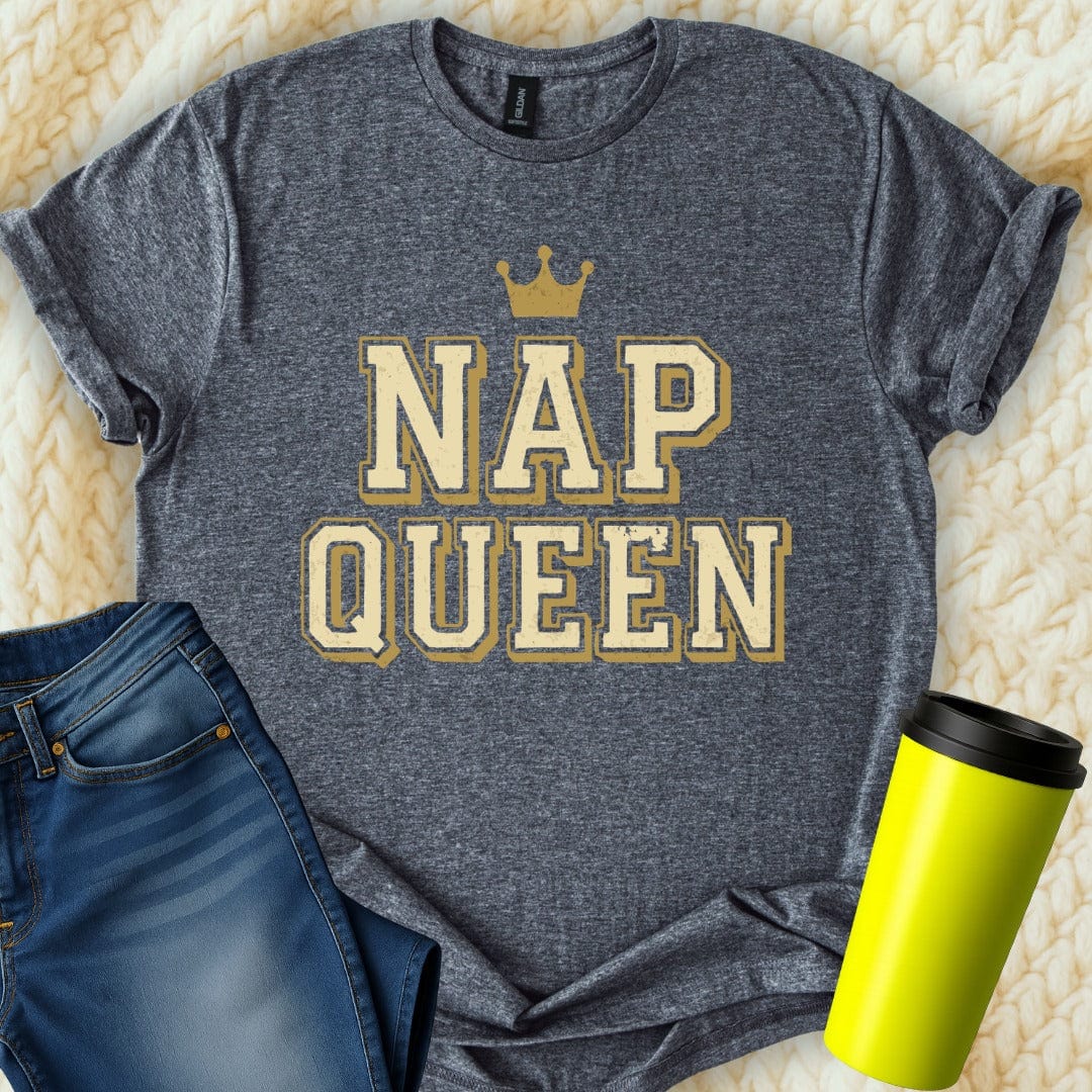 MyDesigns T-Shirt S / Dark Heather Nap Queen T-Shirt