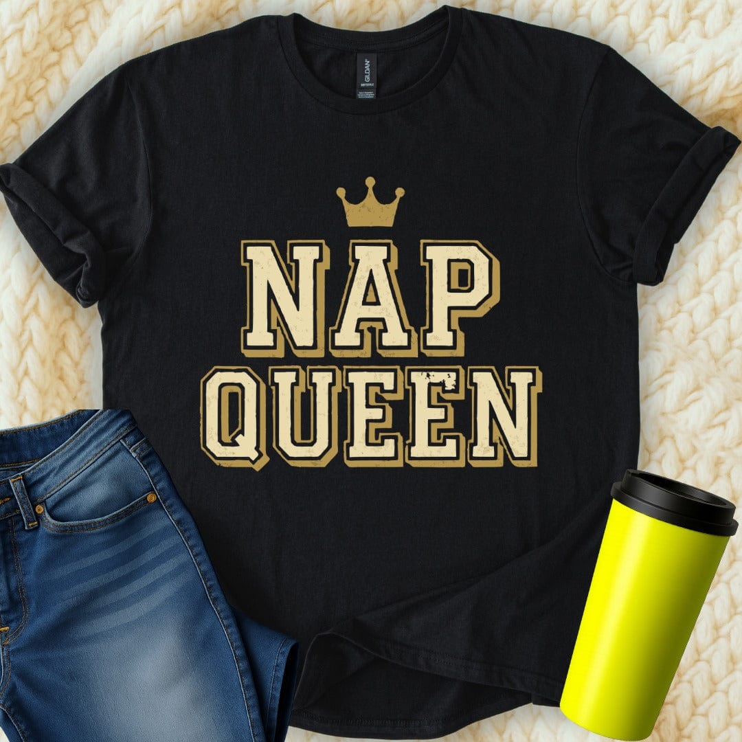 MyDesigns T-Shirt S / Black Nap Queen T-Shirt