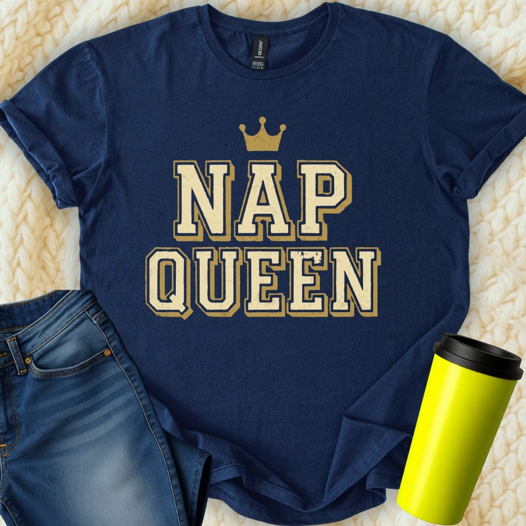 MyDesigns T-Shirt S / Navy Nap Queen T-Shirt
