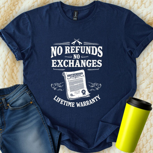 Printify T-Shirt Navy / S No Refunds T-Shirt
