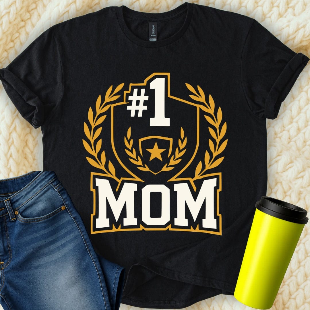 MyDesigns T-Shirt S / Black Number One Mom T-Shirt