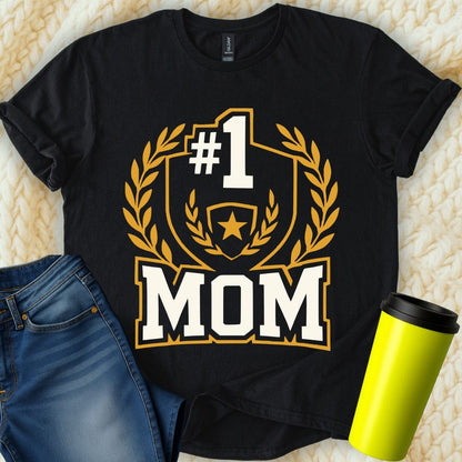 MyDesigns T-Shirt S / Black Number One Mom T-Shirt