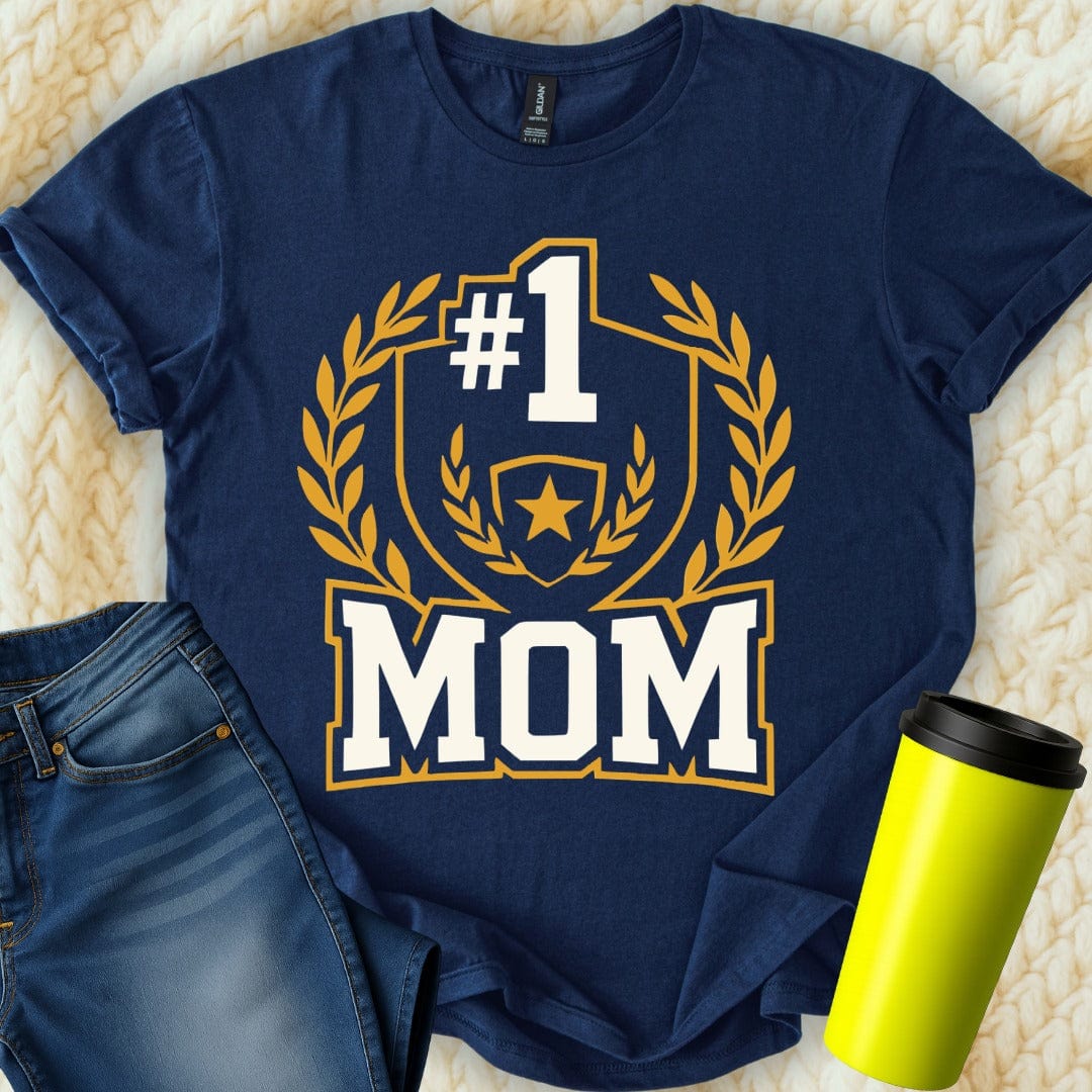 MyDesigns T-Shirt S / Navy Number One Mom T-Shirt