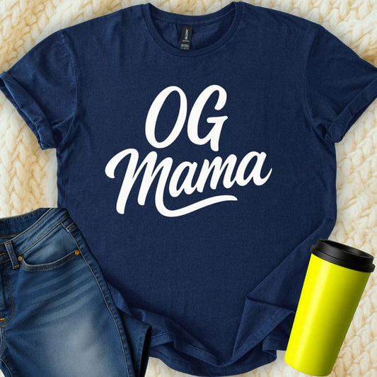 MyDesigns T-Shirt OG Mama Lettering Design Mothers Original Gangster T-Shirt