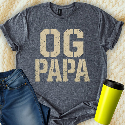 MyDesigns Physical Item OG Papa Father's Day Gift Idea Unique Design T-Shirt