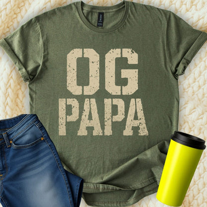 MyDesigns Physical Item OG Papa Father's Day Gift Idea Unique Design T-Shirt