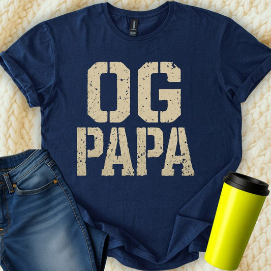 MyDesigns Physical Item OG Papa Father's Day Gift Idea Unique Design T-Shirt