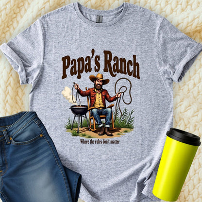 Printify T-Shirt Sport Grey / S Papa's Ranch T-Shirt