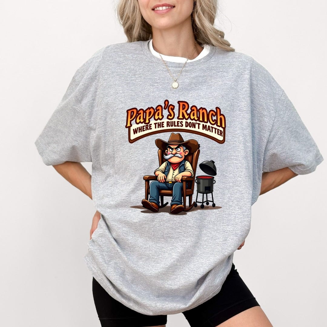 Printify T-Shirt Papa's Ranch T-Shirt