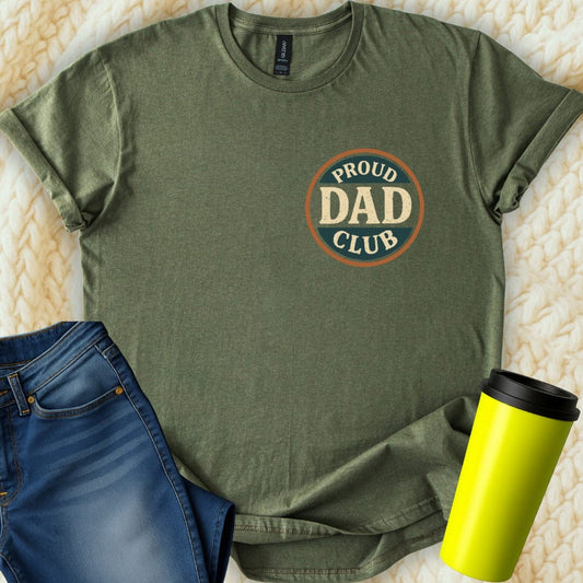 MyDesigns Physical Item Proud Dad Club Exclusive Design Graphic T-Shirt