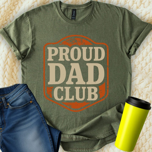 MyDesigns Physical Item Proud Dad Club Statement Graphic Design T-Shirt