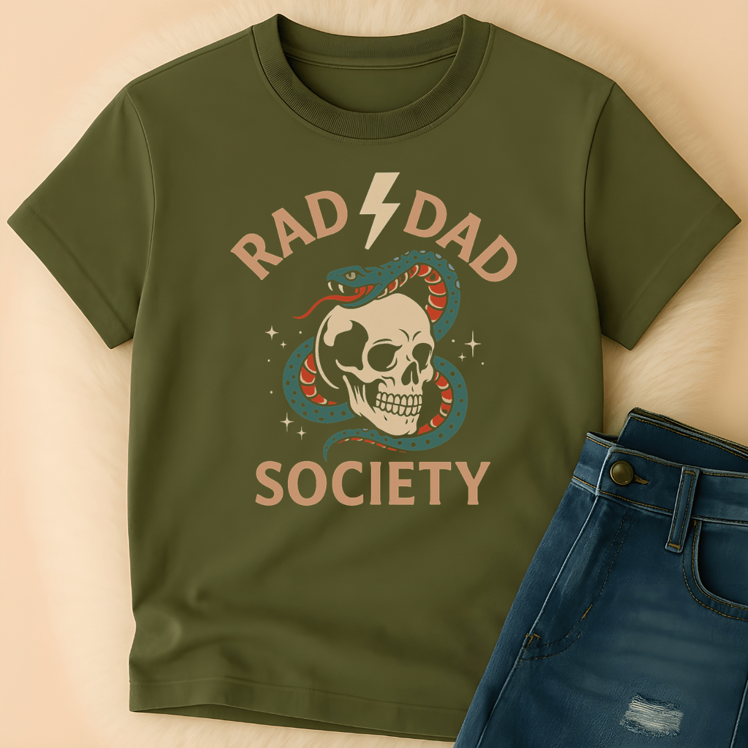 Printify T-Shirt Rad Dad Society T-Shirt