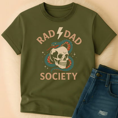 Printify T-Shirt Rad Dad Society T-Shirt