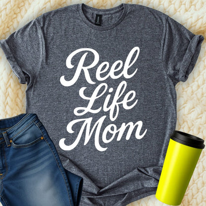 MyDesigns T-Shirt S / Dark Heather Reel Life Mom T-Shirt