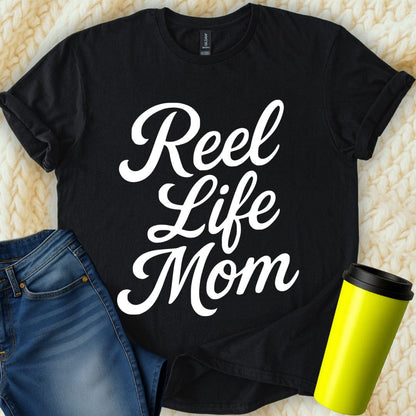 MyDesigns T-Shirt S / Black Reel Life Mom T-Shirt