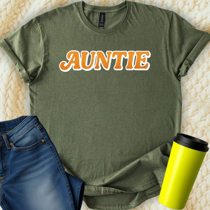 MyDesigns T-Shirt S / Military Green Retro Auntie T-Shirt