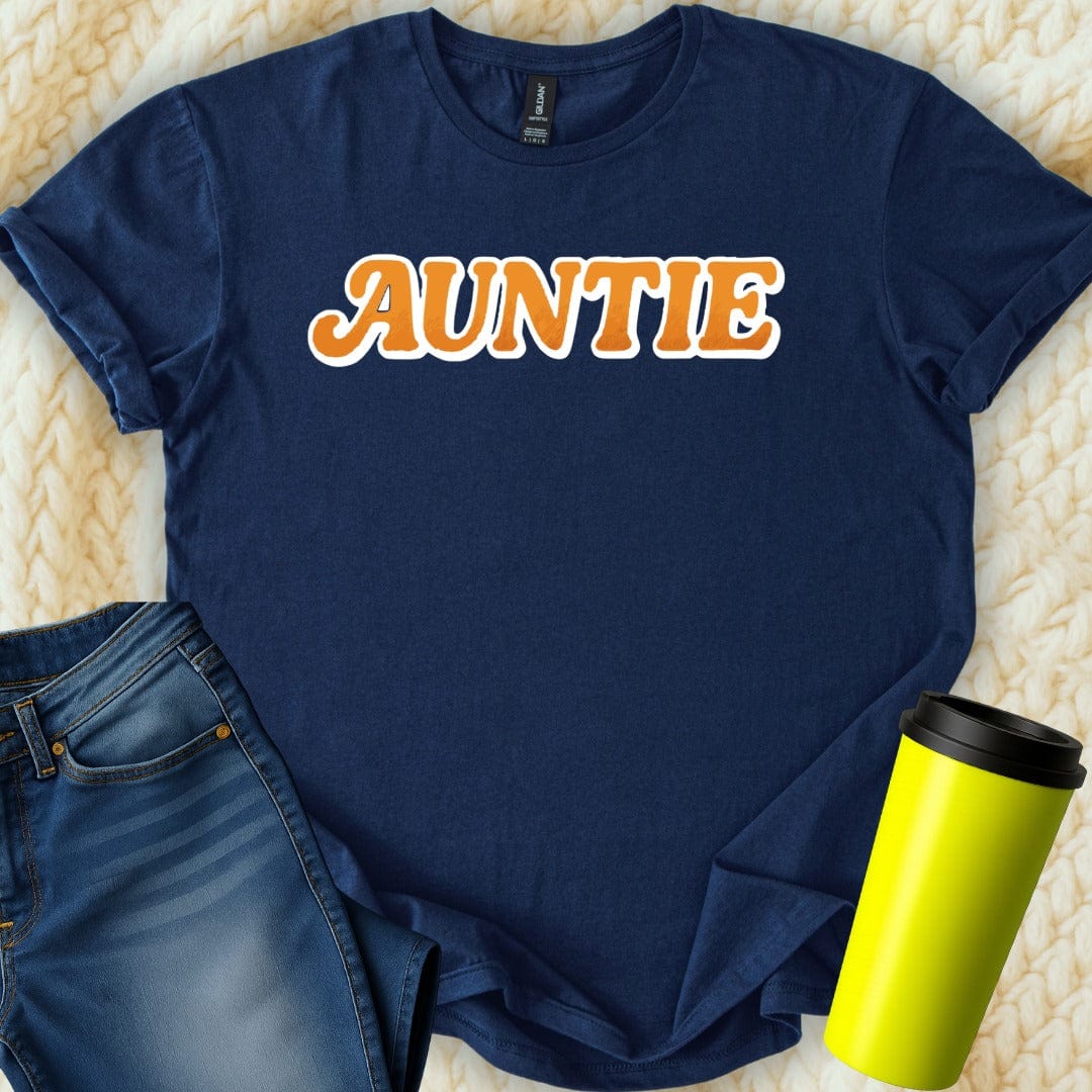 MyDesigns T-Shirt S / Navy Retro Auntie T-Shirt