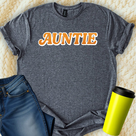 MyDesigns T-Shirt S / Dark Heather Retro Auntie T-Shirt