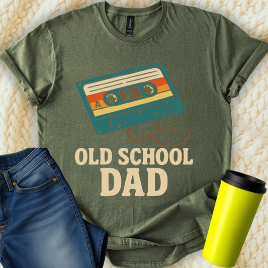 MyDesigns Physical Item Retro Cassette Tape Graphic Old School Dad T-Shirt