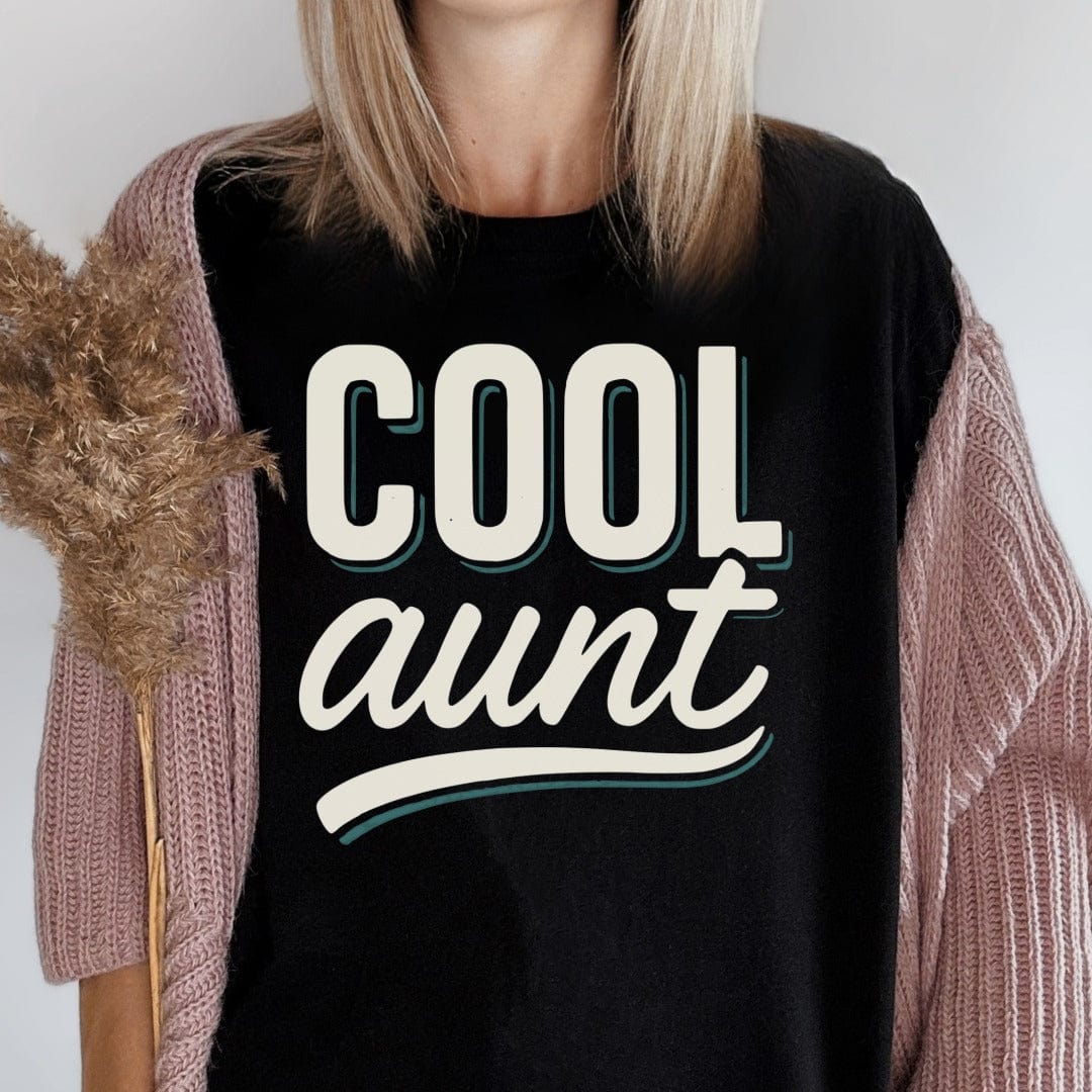 MyDesigns Physical Item Retro Cool Aunt Graphic Great Gift Idea Unique T-Shirt