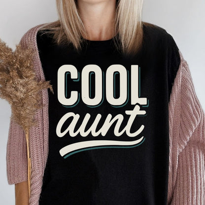 MyDesigns Physical Item Retro Cool Aunt Graphic Great Gift Idea Unique T-Shirt