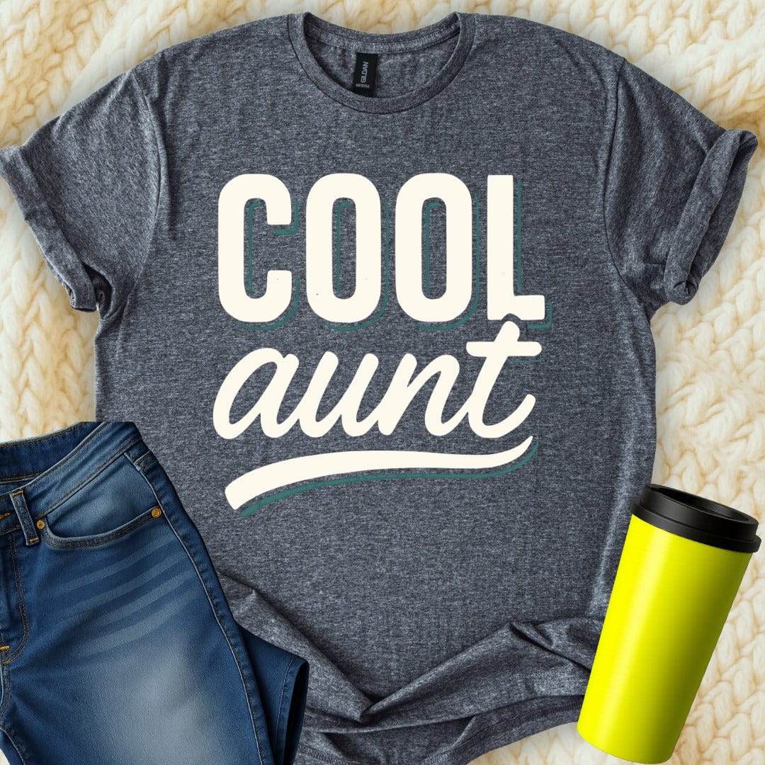 MyDesigns Physical Item Retro Cool Aunt Graphic Great Gift Idea Unique T-Shirt