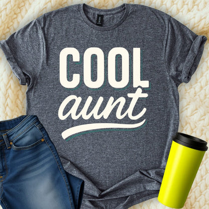 MyDesigns Physical Item Retro Cool Aunt Graphic Great Gift Idea Unique T-Shirt