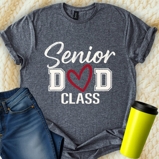 Printify T-Shirt Dark Heather / S Senior Dad T-Shirt