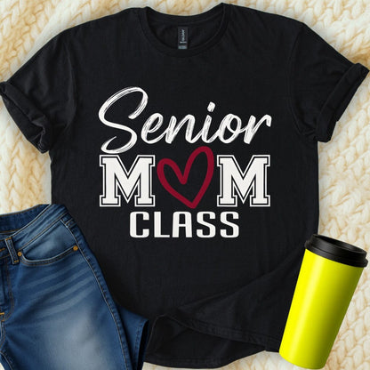 Printify T-Shirt Black / S Senior Mom T-Shirt