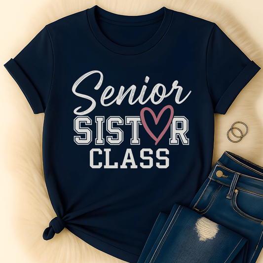 Printify T-Shirt Senior Sister T-Shirt