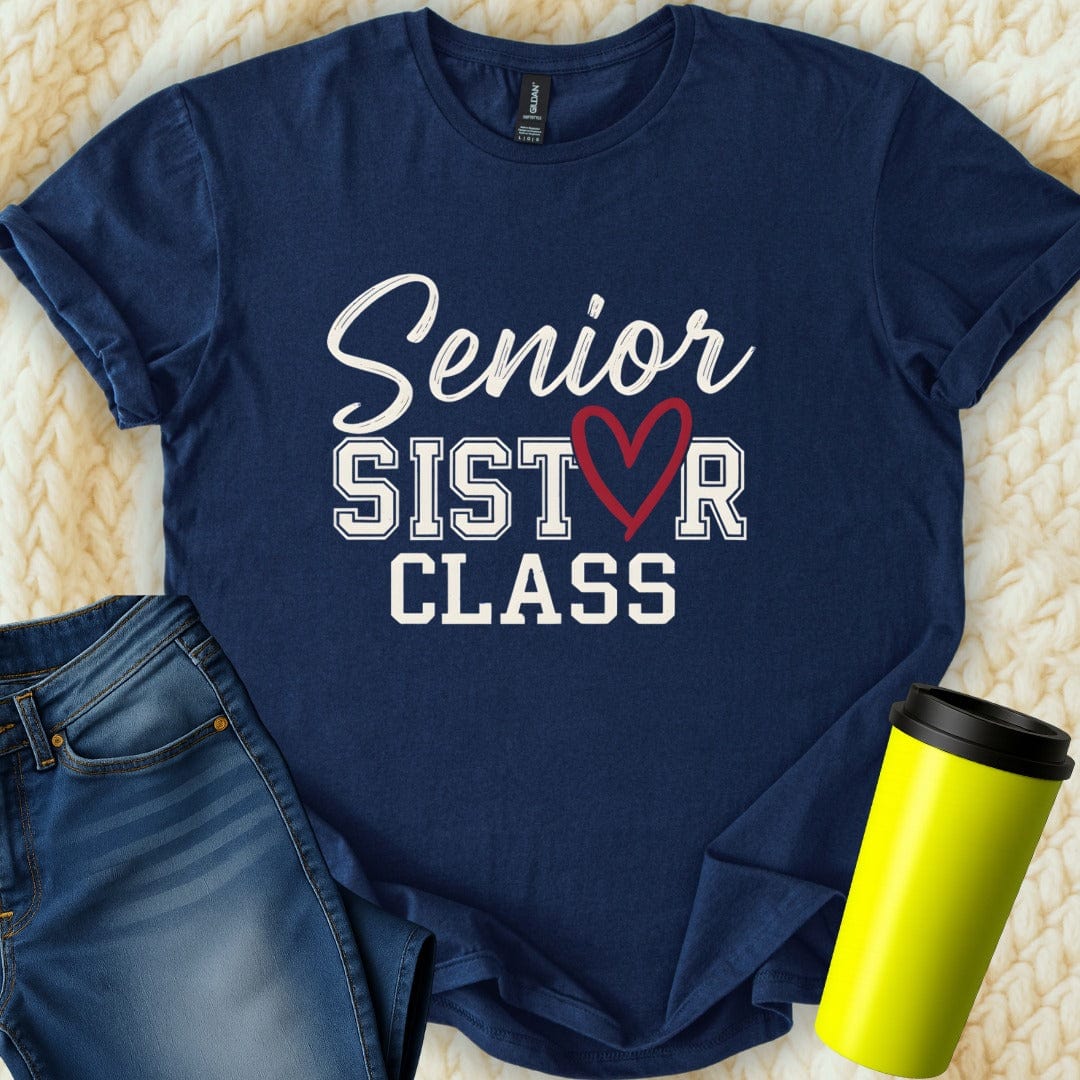 Printify T-Shirt Navy / S Senior Sister T-Shirt