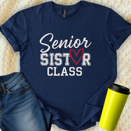 Printify T-Shirt Navy / S Senior Sister T-Shirt