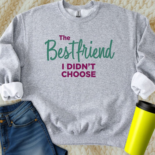 Printify Sweatshirt S / Sport Grey Sister Bestfriend Sweatshirt