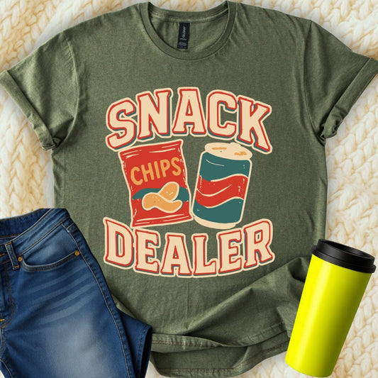 MyDesigns T-Shirt S / Military Green Snack Dealer T-Shirt