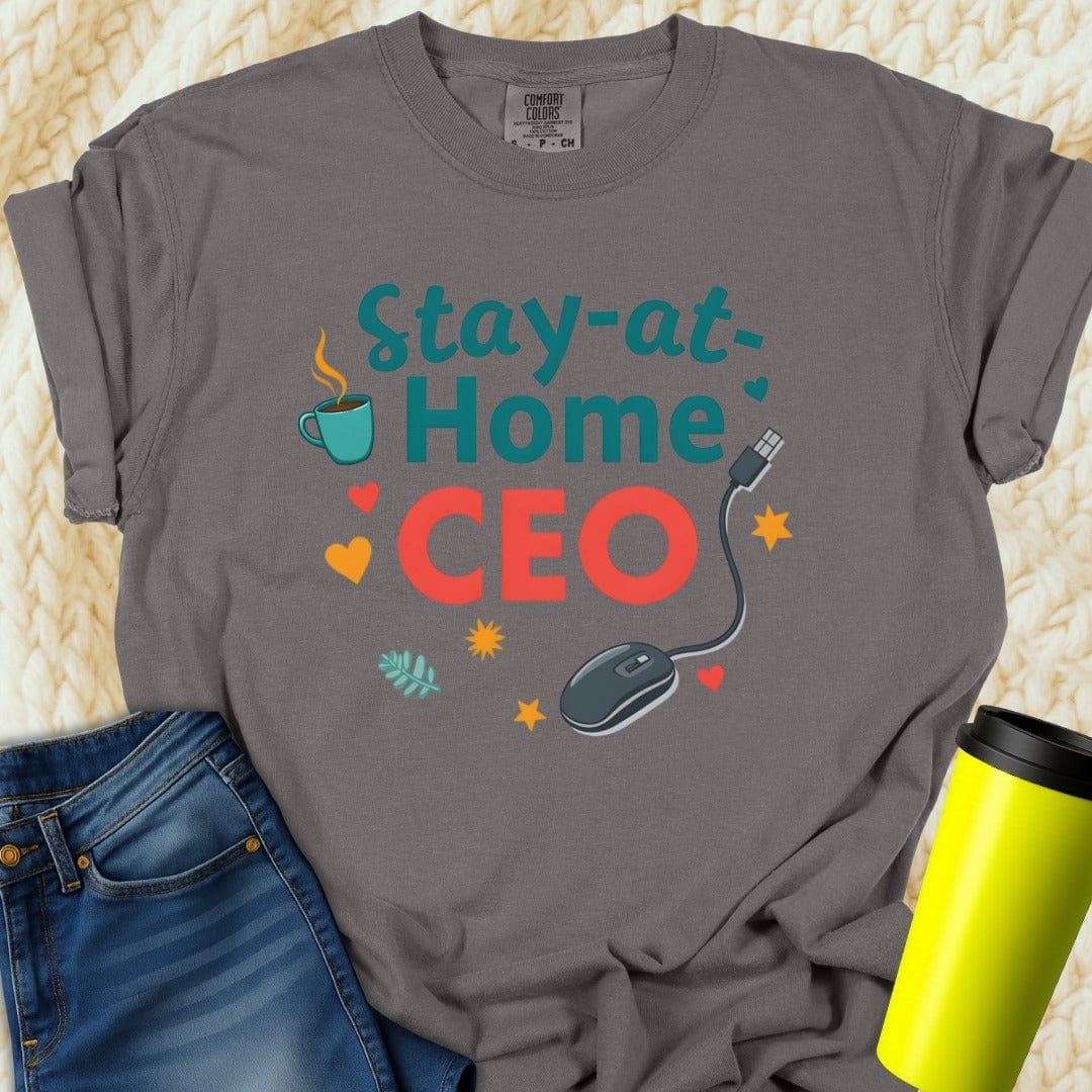 Printify T-Shirt Pepper / S Stay at Home CEO T-Shirt