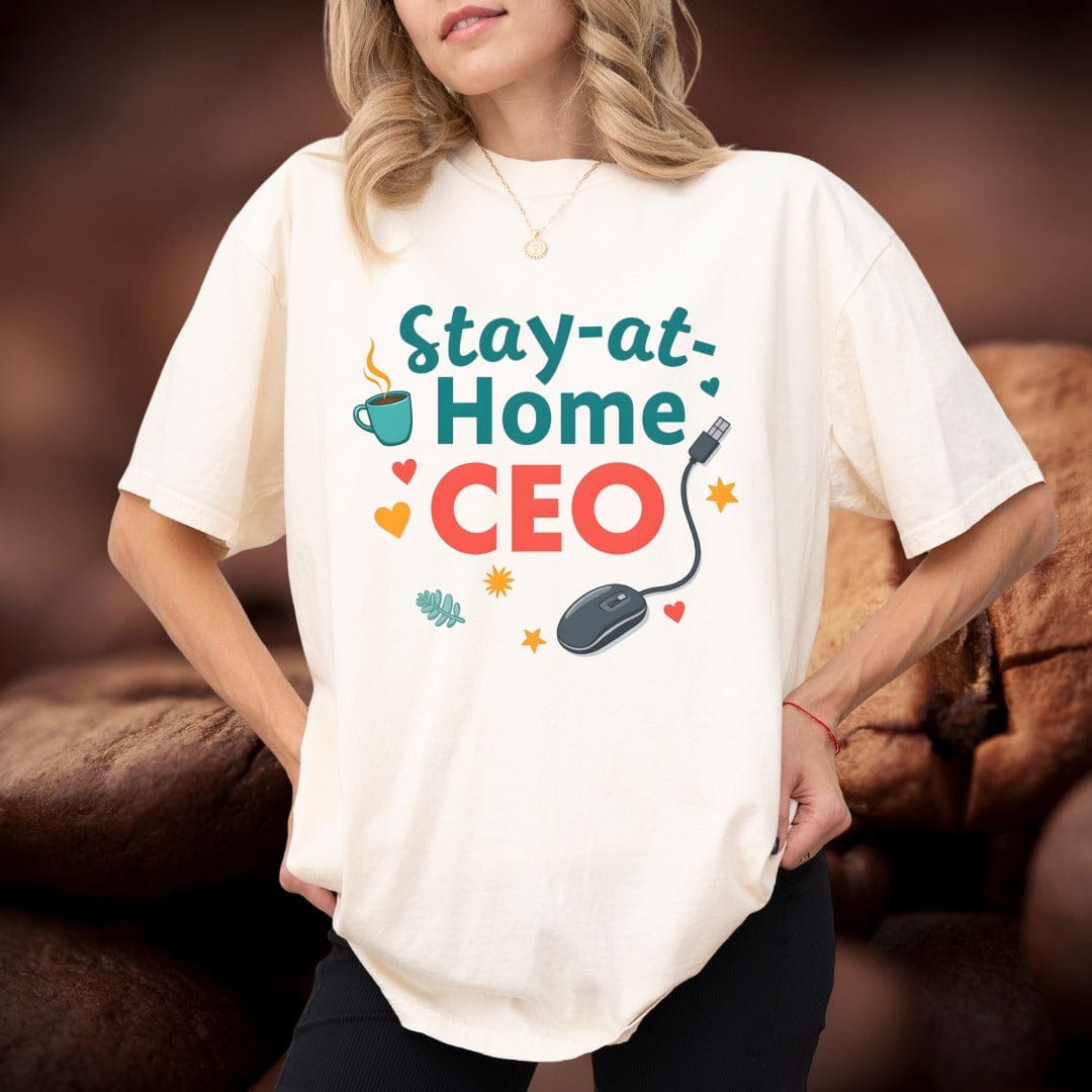 Printify T-Shirt Stay at Home CEO T-Shirt