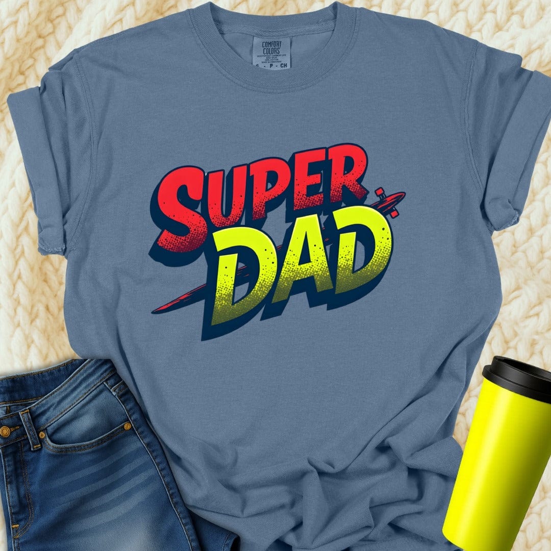 Printify T-Shirt Blue Jean / S Super Dad Tee