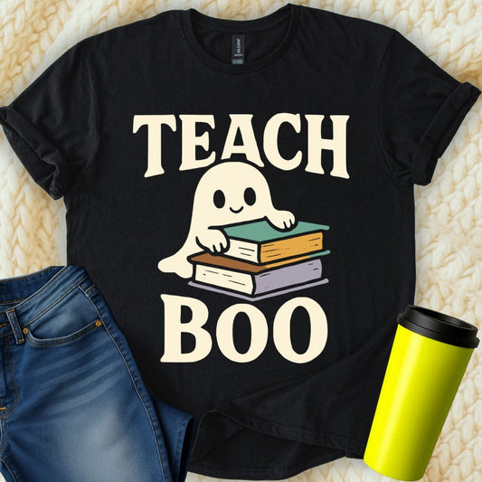 MyDesigns T-Shirt S / Black Teach Boo Ghost T-Shirt