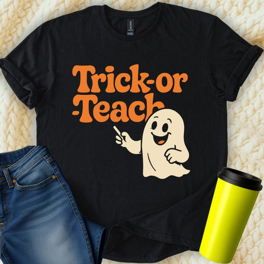 MyDesigns T-Shirt S / Black Trick or Teach T-Shirt