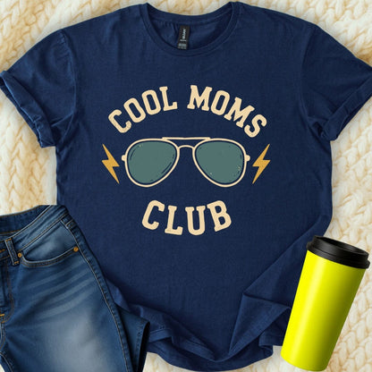 MyDesigns Physical Item Untitled Project - Cool Moms Club Sunglasses Graphic T-Shirt