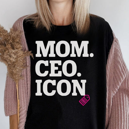MyDesigns Physical Item Untitled Project - Mom CEO Icon Graphic Design T-Shirt
