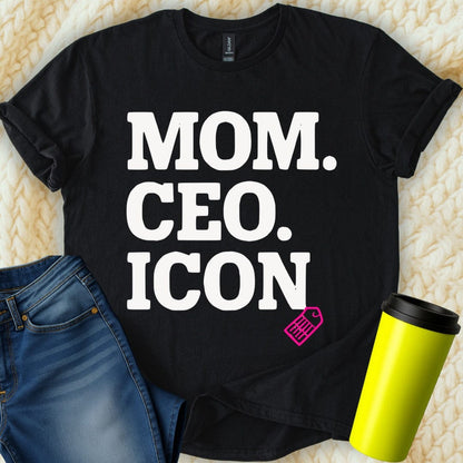 MyDesigns Physical Item Untitled Project - Mom CEO Icon Graphic Design T-Shirt