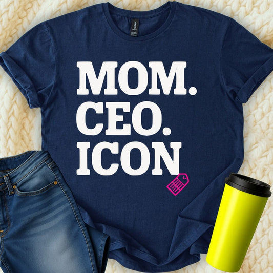 MyDesigns Physical Item Untitled Project - Mom CEO Icon Graphic Design T-Shirt