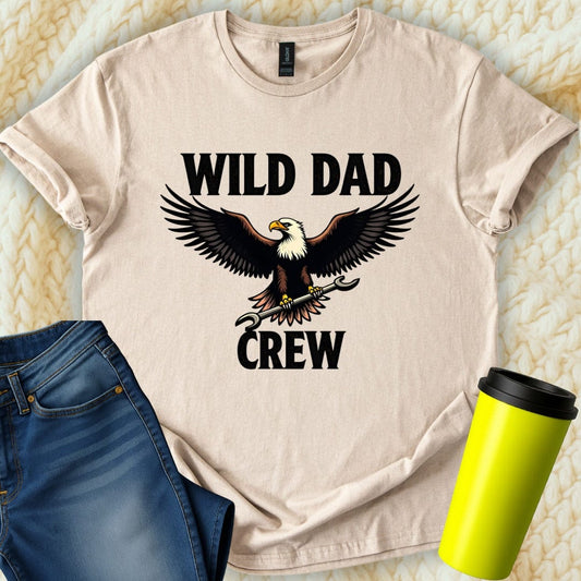 Printify T-Shirt Sand / S Wild Dad Crew T-Shirt