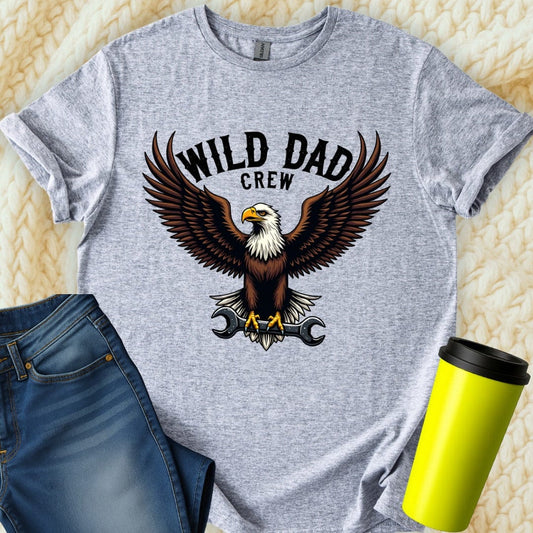Printify T-Shirt Sport Grey / S Wild Dad Crew T-Shirt