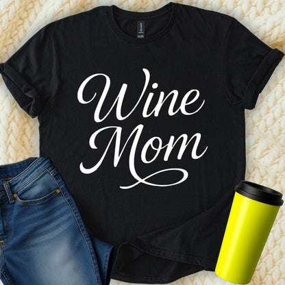 MyDesigns T-Shirt S / Black Wine Mom T-Shirt