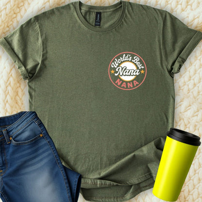 MyDesigns Physical Item World's Best Nana Design Mothers Day Gift For Nana T-Shirt